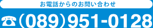 お電話からのお問い合わせ：（089）951-0128